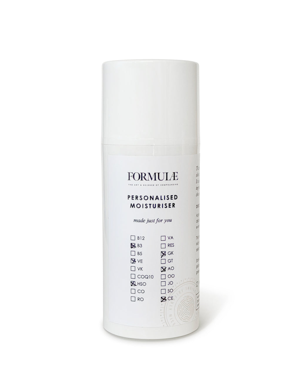 Customised Moisturiser